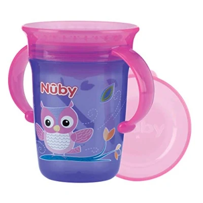 Image de Nà»by Gobelet Magique 360 avec Anses Violet 240ml Rose