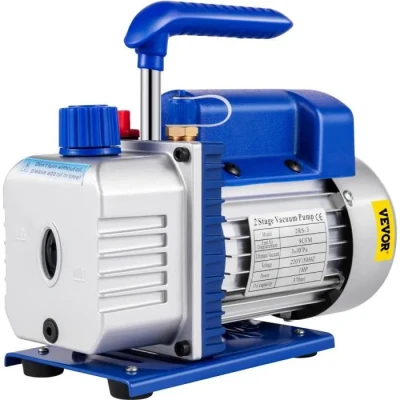 Image de Pompe à vide 9 CFM VEVOR 2 étage 1 HP Climatisation Frigoriste Rotatif Vapeur Débullage