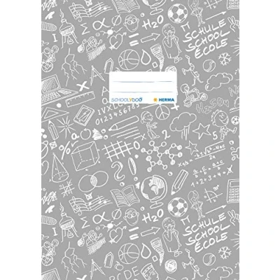 Image de Protège cahier « Schoolydoo » de Herma En plastique Format A4 À motifs 1 pièce 4, gemustert, Stück gris