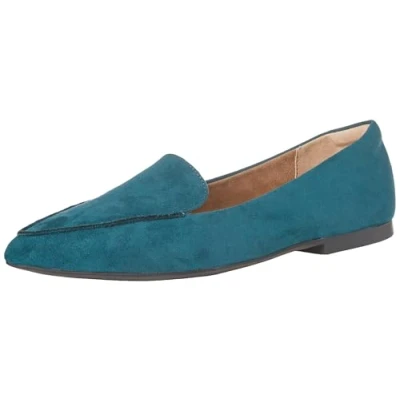Image de Amazon Essentials Mocassin Femme, Turquoise Foncé Micro Suède, 39 EU Large