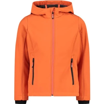 Image de CMP Veste Softshell pour enfants avec capuche fixe, Campari Antracite, 128