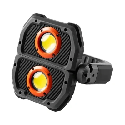 Image de NEBO Omni Lampe de travail 3K Lumen pour les professionnels portable résistante aux chocs et à l&#039;eau avec double sortie COB torche rechargeable USB C poignée magnétique rotative