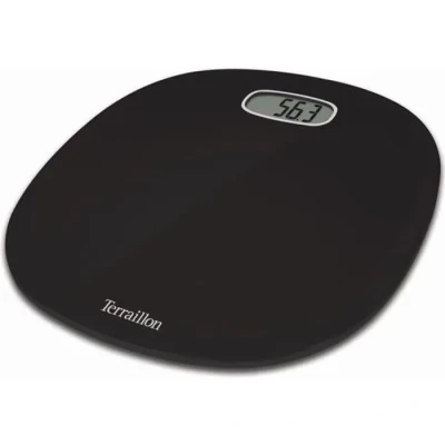 Image de TERRAILLON Pese Personne Électronique &#039;Pop First&#039; Ultra Plat, Grand Écran LCD Portée max 160kg Noir