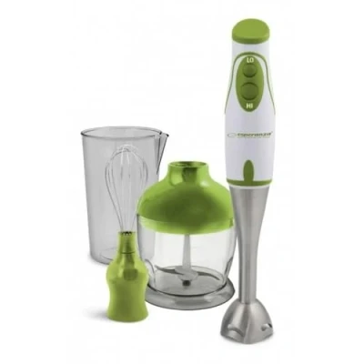 Image de Mélangeur par immersion ESPERANZA EKM003G 0,75 L 450 W Vert, Blanc, Acier inoxydable