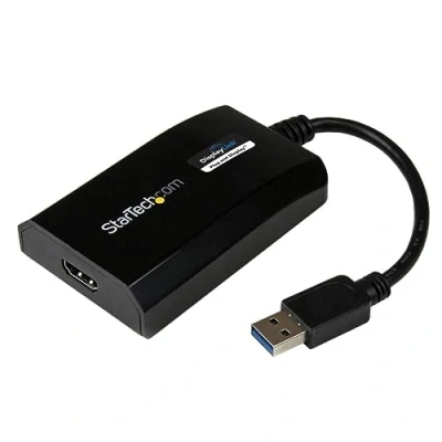 Image de StarTech.com Carte Graphique Externe USB 3.0 vers HDMI Adaptateur Vidéo Double Écran/Multi écrans pour Mac et PC Certifié DisplayLink HD 1080p (USB32HDPRO)