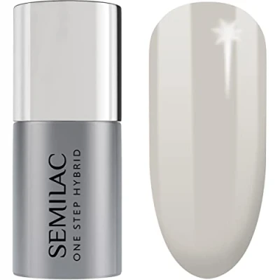 Image de Semilac UV vernis à ongles hybride One Step Hybrid 3in1 S125 Light Dusty Grey 5 ml