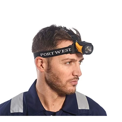 Image de Portwest Lampe frontale Dual Power, Couleur: Jaune/Noir, PA63YBR