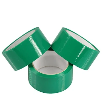 Image de triplast 48 mm x 66 m Ruban adhésif d&#039;emballage à faible bruit Vert (Lot de 24)