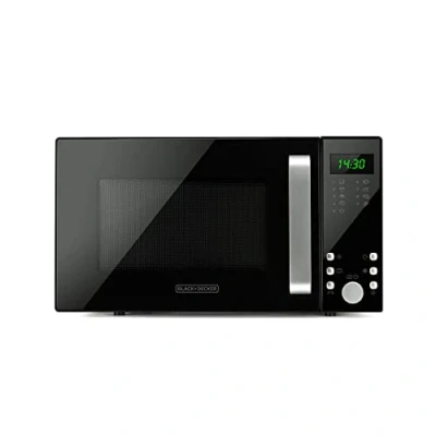 Image de BLACK+DECKER BXMZ900E Micro ondes 900W, 23L, 5 niveaux de puissance, 2 fonctions conbinées, Fonction grill, décongélation, Minuterie 95min, Auto menu 9 recettes