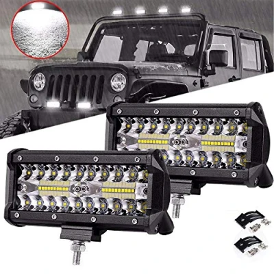 Image de Ricoy Phare de Travail Projecteur 240W 7&#039;&#039; pouce Feux Antibrouillard LED Lumière 2 Pièces Pod Brouillard Conduite Pour hors route camion RV ATV UTV