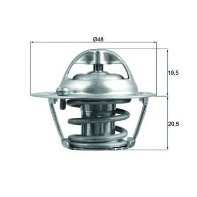 Image de MAHLE ORIGINAL TX 204 82D Thermostat d&#039;eau 82 48 avec joint d&#039;étanchéite FORD: FIESTA 5, 6, Fusion Break