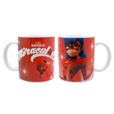 Image de Joytoy Figuren &amp; Charactere Figurines et Personnages Tasse en céramique Ladybug dans Un Emballage Cadeau 320 ml 12 x 9 10 cm, 66004, Transparent, 1 Unité (Lot de 1)