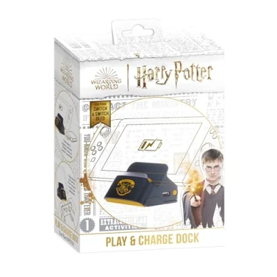 Image de Dock et Stand 2 en 1 pour Nintendo Switch FREAKS AND GEEKS Support Recharge TV Noir Poudlard Harry Potter