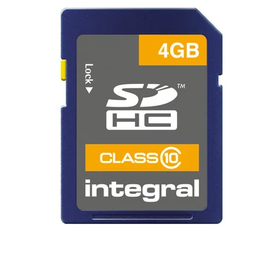 Image de Integral 4GB SDHC CLASS 10 MEMORY CARD 4 Go SD UHS I Neuf