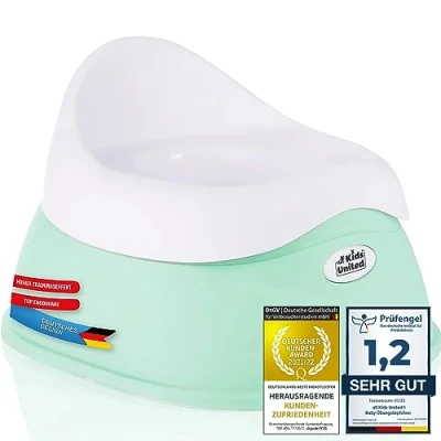 Image de all Kids United® Potty pour enfants ; Pot d&#039;exercice bébé Entraîneur de toilette l&#039;exercice Attachement (Vert menthe)