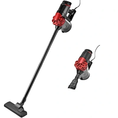 Image de Venga! 2 en 1, cordon d&#039;alimentation de 4 m, sans sac, brosse à plancher 1 + extras, puissance d&#039;aspiration jusqu&#039;à 20 kPa, rouge/noir, 600 W, VG HVC 3001