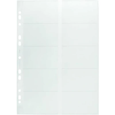 Image de Durable 238919 Visifix Pochette Transparente 20 Cartes Format A4 Perforations Universelles Compatible Reliure à Anneaux Sachet de 10