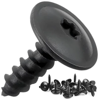 Image de Twowinds Vis Torx Autotaraudeuse M5 x 16 mm pour Garde boue, Passages de Roue, Pare chocs, Grilles N90775001 N91160401 Noir (20 pièces) TX25