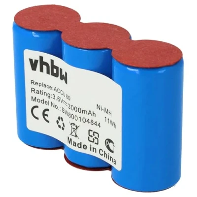 Image de vhbw Batterie 3000mAh (3.6V) pour Ciseaux à Bois Gardena 8800, 8808, 8810, Wolf Garten Rasenschere comme Accu45, Accu60.