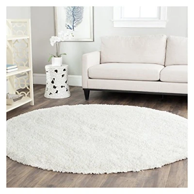Image de Safavieh SG151 1010 Grand Tapis de Salon rectangulaire pour Une Utilisation en intérieur, Polypropylène, Blanc, 121 X cm