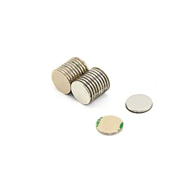 Image de Magnetastico 40x Aimant Autocollant Puissant 8x1 mm au néodyme N52 Aimants puissants Autocollants avec Ruban adhésif 3M à Coller adhesif magnetique Plat Collant