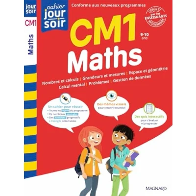 Image de Maths CM1 Cahier Jour Soir: Conçu et recommandé par les enseignants