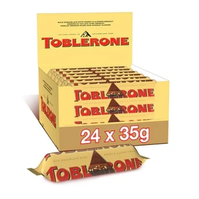 Image de Toblerone Barre chocolat au lait 35 g x24