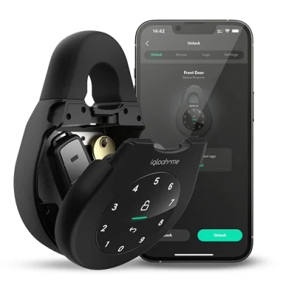 Image de igloohome Keybox 3 Smart Lock Box, Large Key Safe w/Airbnb Sync (iOS/Android) Remotely Generate Bluetooth Keys &amp; Pin Codes Without Internet