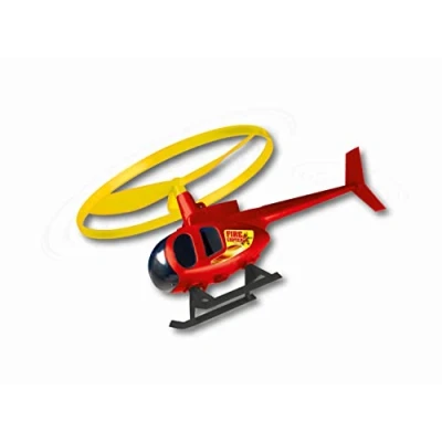 Image de GÜNTHER FLUGSPIELE Paul Günther 1676 Fire Copter, jeu d&#039;hélice pour enfants à partir de 4 ans, hélicoptère volant avec poignée lancement, diamètre du rotor env. 12,5 cm