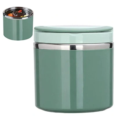 Image de à soupe en acier inoxydable, 1000 ml, boîte alimentaire inoxydable Récipient isotherme pour déjeuner, bento, idéale les aliments frais ou chauds