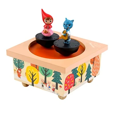 Image de TROUSSELIER Petit Chaperon Rouge Boîte à Musique Dancing Idéal Cadeau de Naissance 2 Figurines Amovibles Le printemps Vivaldi Colori Multicolore