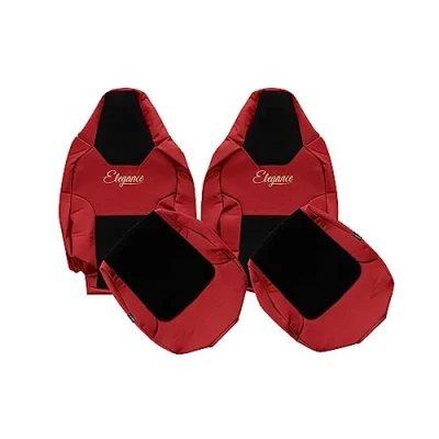Image de F CORE Housses de Siege Camion compatibilité pour Man TGL TGM TGS TGX 03.21 avec conducteur CS Rouge