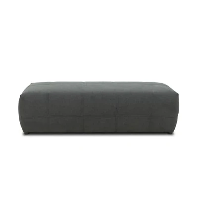 Image de DOMO collection Brandon Tabouret rembourré, Repose Pieds, 150 x 60 40 cm, Gris foncé