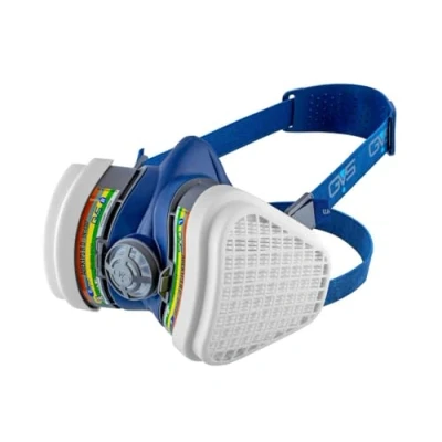 Image de GVS Filter Technology SPR491 Demi masque respiratoire anti poussière et contre les risques Poussieres/Multiples Gaz, M/L, Bleu