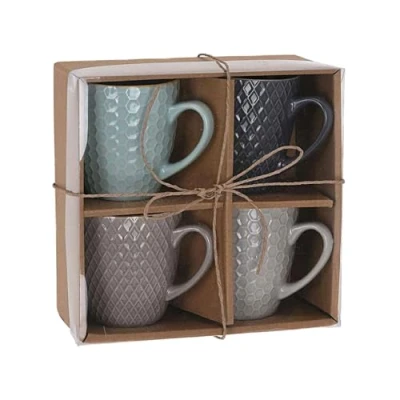 Image de Excellent Houseware Lot de 4 tasses (300 ml)
