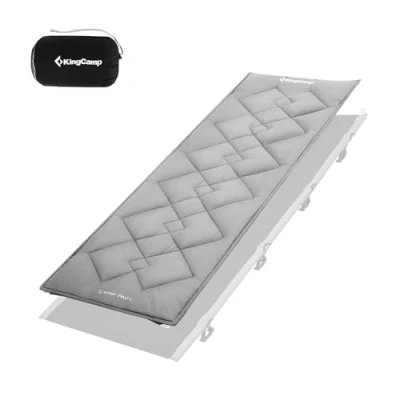 Image de KingCamp Surmatelas en Coton Super léger et Portable Polyvalent pour lit de Camping, Chaise Longue Jardin, Peut également être utilisé comme Matelas Couchage ou Couverture
