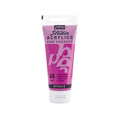 Image de Pébéo 837045 Studio Acrylique Tube Rose Vif 100 ml