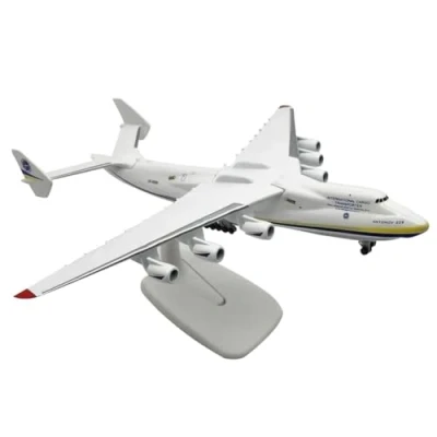 Image de HiCOZZIE Jouet d&#039;avion Cadeau de Vacances pour Collection en Alliage Métallique Antonov An 225 Mriya Modèle Réplique à L&#039;Échelle 1/400