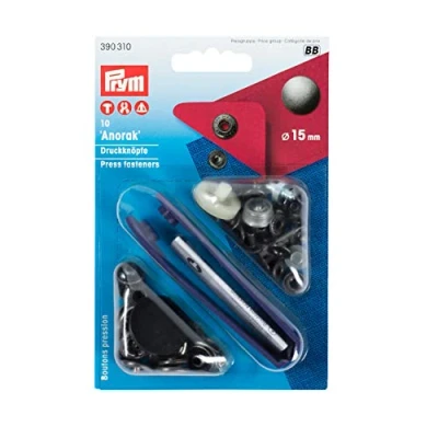 Image de Prym Pym Anorak Old Steel (15 mm) Fondeuses de Presse Non coupées 1 unité