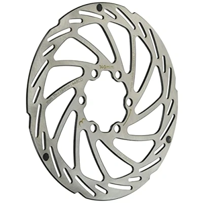 Image de BBB Disque de frein vélo Cycling Avec 6 vis en acier inoxydable indicateur d&#039;usure Pour vélos route et VTT 160 mm PowerStop BBS 112