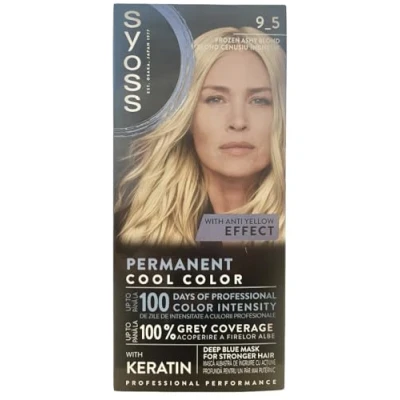 Image de Syoss Lot de 3 colorants pour cheveux 9 5 Blond perlé froid x 115 ml