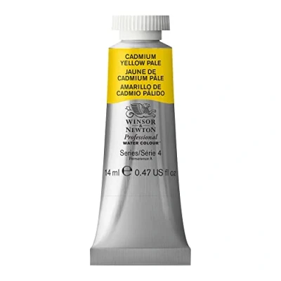 Image de Winsor &amp; Newton Aquarelle Professionnel Peinture Aquarelle, Haute Luminosité, Résistante à la Lumière, Qualité Archive, Tube de 14 ML, Couleur Jaune Cadmium Pâle ROW