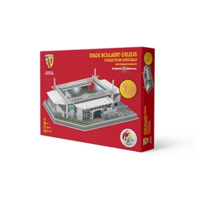 Image de Megableu Stade BOLLAERT 4 LED avec ECLAIRAGE D&#039;AMBIANCE Foot pour Les Fans du RC Lens 3D Puzzle Adultes et Enfants Maquette sans Outils NI Colle Dès 7 Ans Objet de décoration, 678281, Blanc