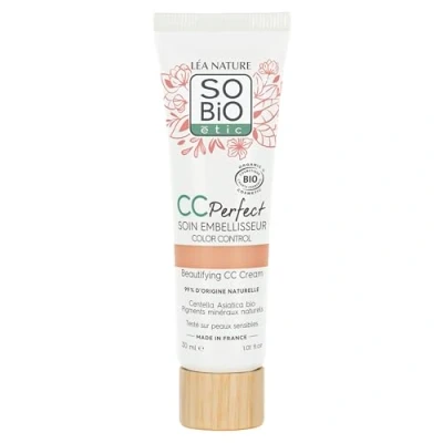 Image de LÉA NATURE SO bio étic CC Crème Color Control certifiée Perfect Clair Soin embellisseur Anti rougeurs, fatigue, teint terne Centella asiatica VeganMade in France30 ml
