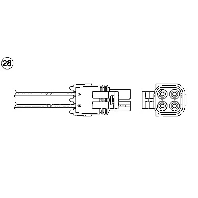 Image de NGK 97440 Sonde lambda 4 RENAULT: MEGANE 1, ESPACE 3, 1 Coach