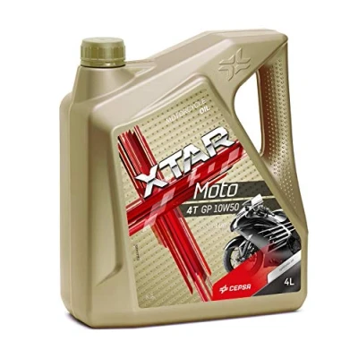 Image de CEPSA Xtar Moto 4T GP 10W50 Huile Multigrade Synthétique, 4 L