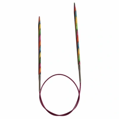 Image de KnitPro KP20331 Symphonie Aiguille Circulaire Fixe Bois Multicolore 17 x 0,6 9 cm