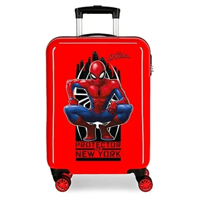 Image de Marvel Spiderman Geo Valise Trolley Cabine Rouge 37x55x20 cms Rigide ABS Serrure à combinaison 34L 2,6Kgs 4 roues doubles Bagage main