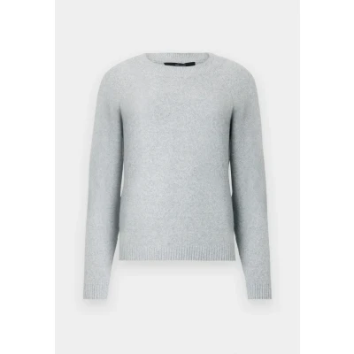 Image de Vero Moda LS Oneck GA NOOS Pullover, Femme, Taille: XXL, Light grey melange