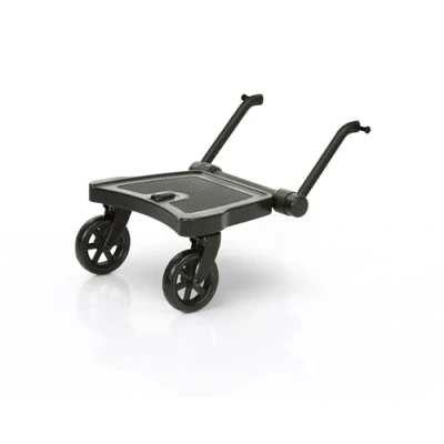 Image de ABC Kiddie Ride On 2 Marchepied design Noir universel compatible avec les poussettes et buggies Planche à roulettes pour poussette jusqu&#039;à 20 kg